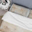 Ensemble de housse de couette beige et blanc intemporel minimalisme - peinture abstraite-107147305