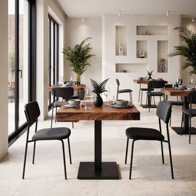 Café Dining Table, Metal Leg