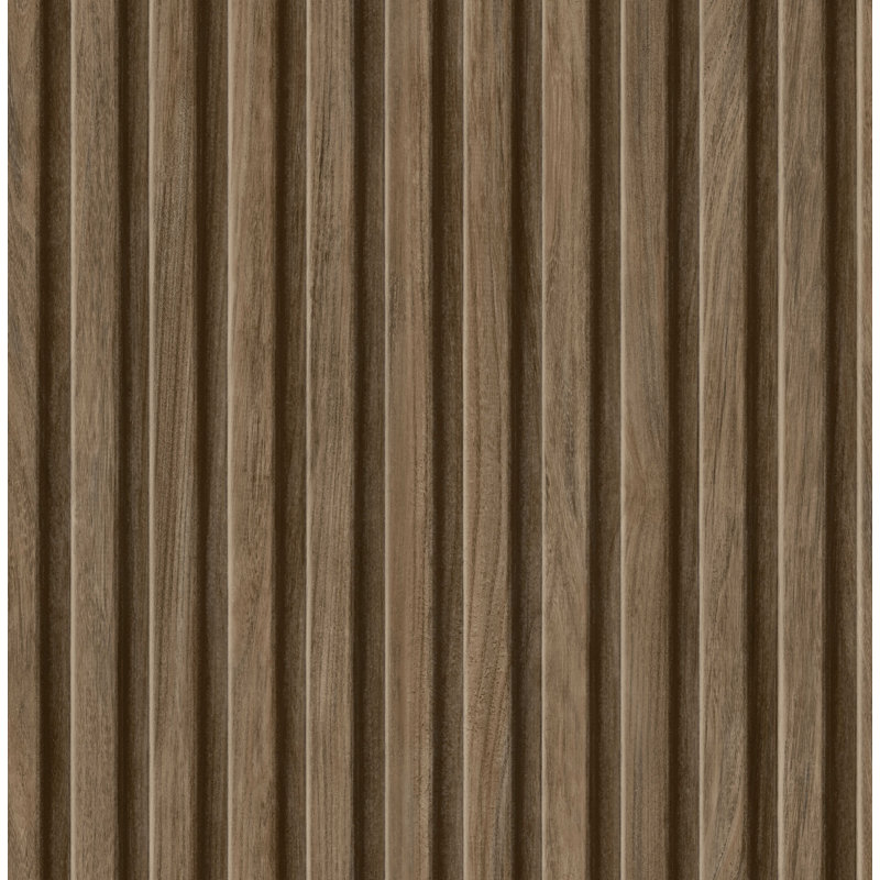 Wooden Slats Wallpaper, Brown