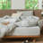 MooMee Striped Duvet Cover Set 100% Washed Cotton Linen Like Textured-115097797-112681251