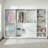 White Freestanding Walk in Wood Closet System