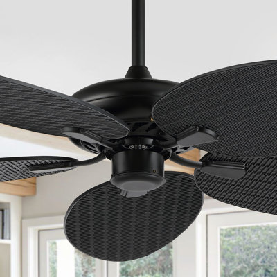 Ventilateur de plafond à lame de palmier industriel / en plastique / mobile Boho 6 po Crellin