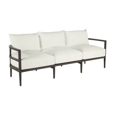 Santa Barbara 86.63" Wide Outdoor Patio Sofa with Cushions