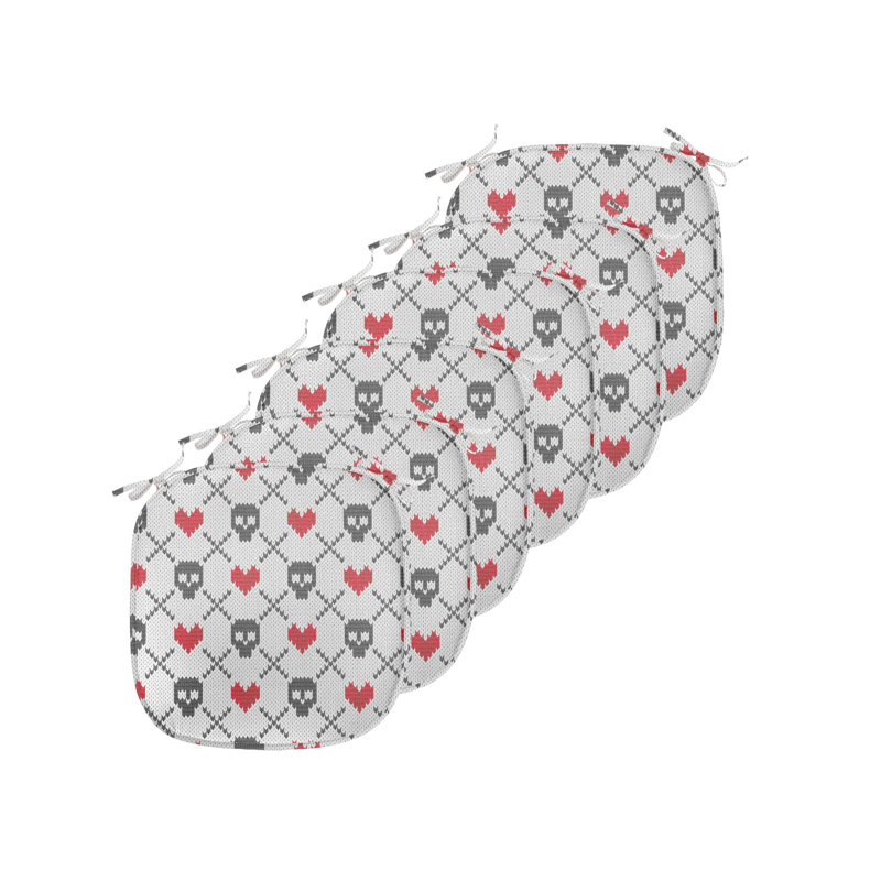 Coussin de siège Skulls and Hearts