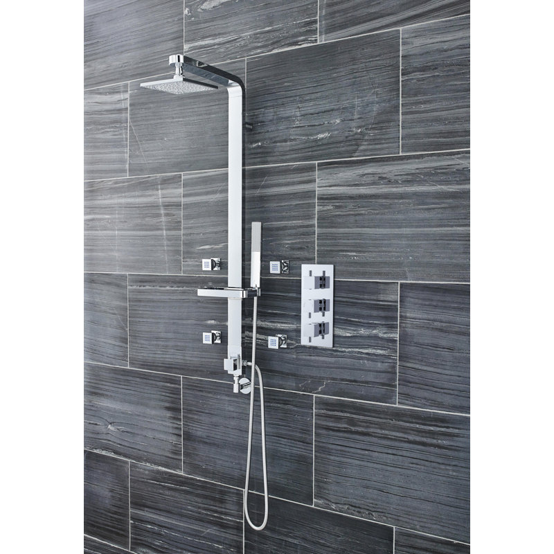 Ellingson Triple Concealed Thermostatic/Diverter Shower Valve