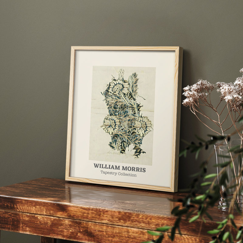 William Morris, reproduction encadrée Cxxxv, Noir, H 14 po x l 11 po