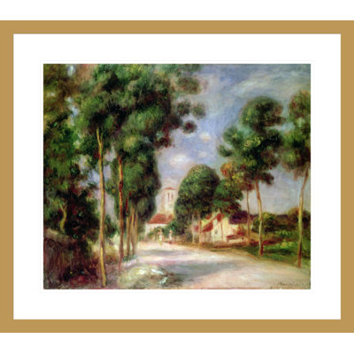 «The Road to Essoyes» par Pierre-Auguste Renoir, impression giclée encadrée