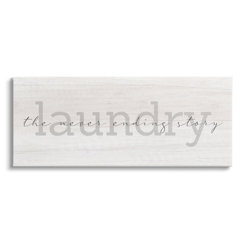 «Laundry Never Ending Story» par Daphne Polselli, impression sur toile tendue, H 10 po x l 24 po x P 1,5 po