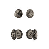 Nostalgic Warehouse Classic Rosette Entry Set with Victorian Knob