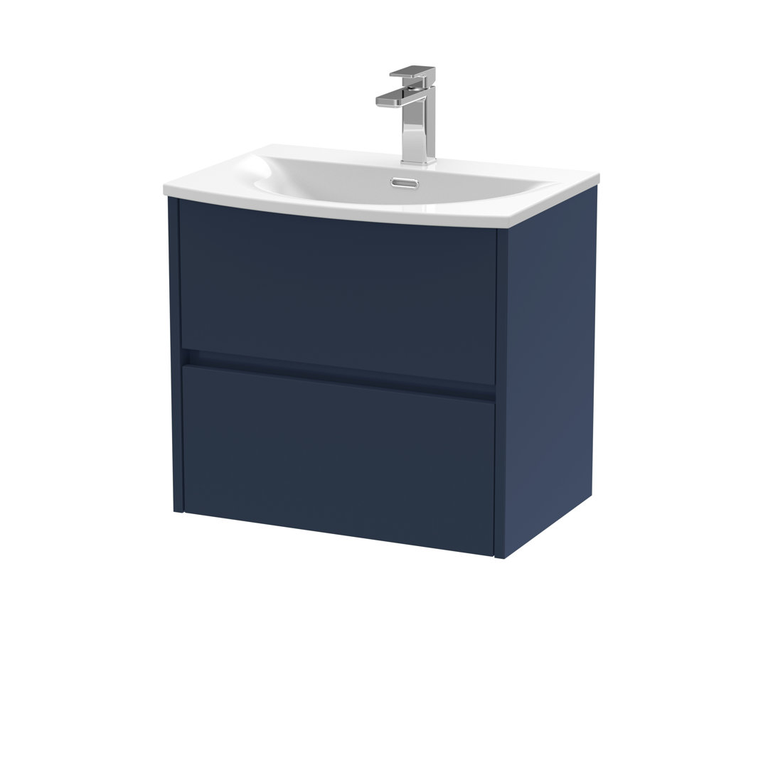 Havana 610mm Single Bathroom Vanity with Drop In Vitreous China Basin
