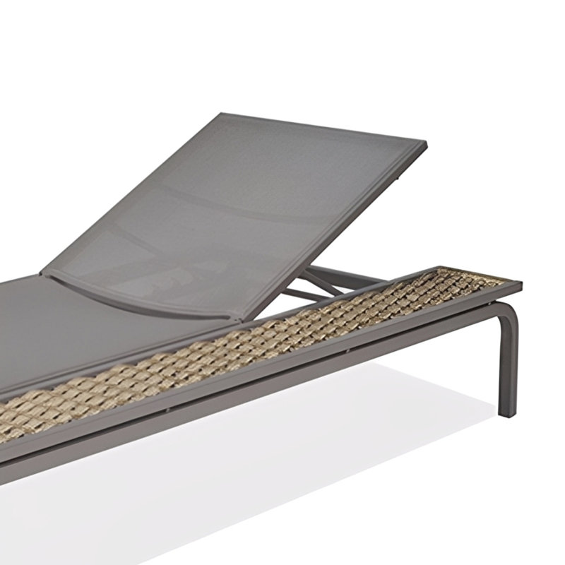 Chaise d'extérieur pour piscine, Gris