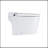Smart Toilet Bidet Combo With Foot Sensor Open Cover/Seat, LED Display, Self-Cleaning Nozzle, Heated Seat, Night Light, Knob Control, Soft Close, Auto Flush, With Remote Control