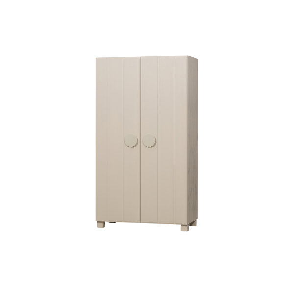 Latitude Run Coplay 2 Door Solid Wood Wardrobe | Wayfair.co.uk
