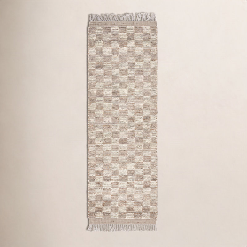 Tali Checkered Indoor Rug, Runner 2'6" x 8'