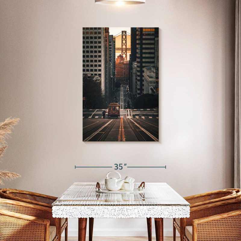 Aime Cable Car In San Francisco, 30" H x 20" W