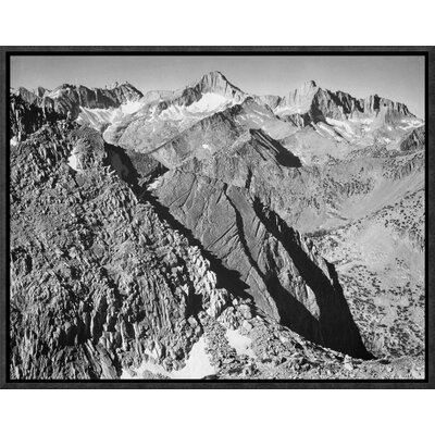 Mt. Brewer, Kings River Canyon, Proposed as a National Park, California, 1936 by Ansel Adams - Photographic Print on Canvas -  Vault W Artwork, 769029E0A31944949E74FFA594329BDB