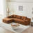 Cotman Upholstered Boneless L-Shaped Sectional Left Hand Facing-547484553
