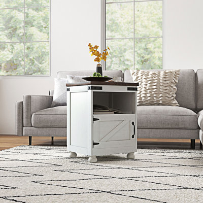 Petite table d'appoint avec rangement