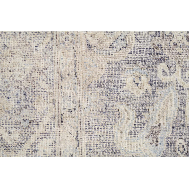 Tapis beige noué à la main de haute qualité