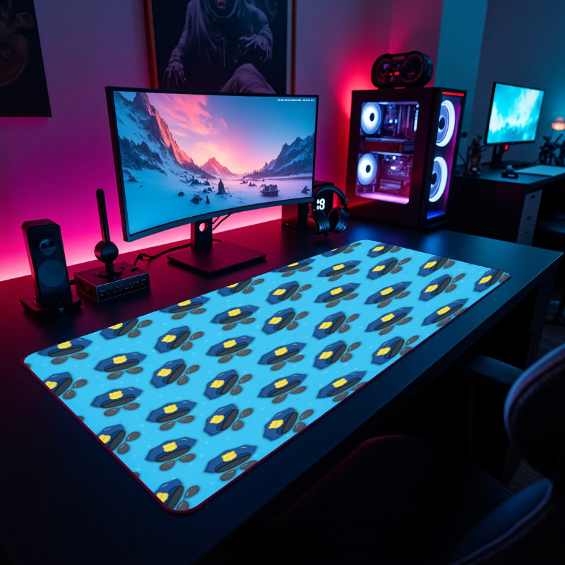 Polyester Desk Pad, 23.6x13.8