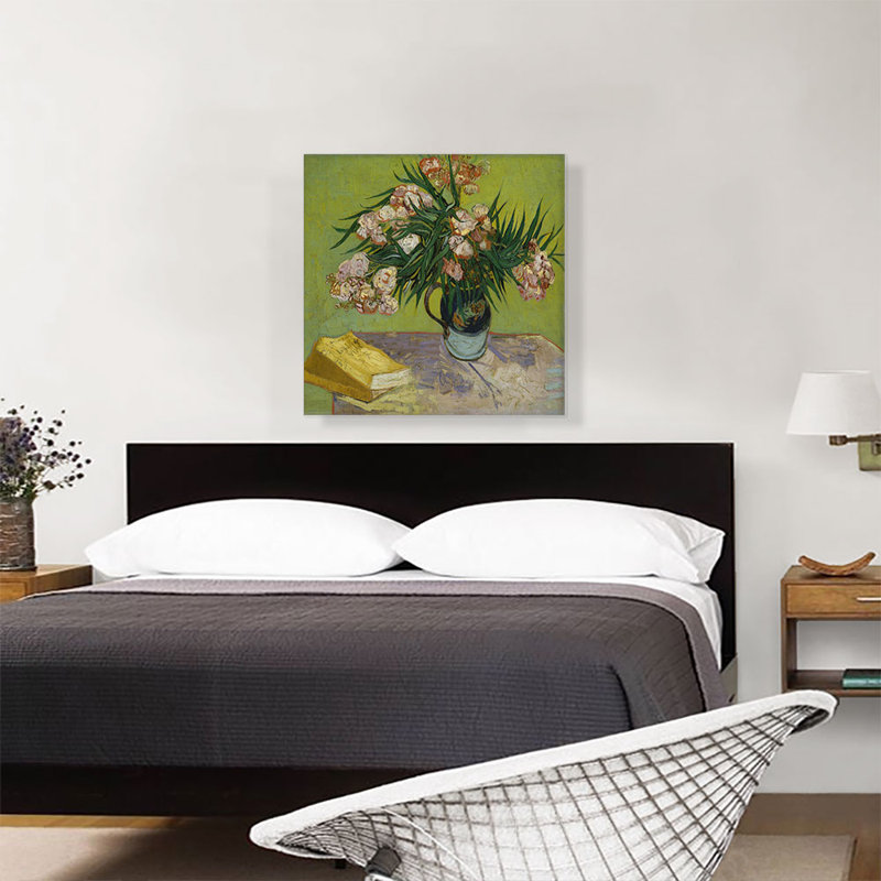 «Stilleben Mit Oleander 1888» par Vincent Van Gogh, reproduction d'art sur toile tendue, H 26 po x l 26 po x P 1,5 po