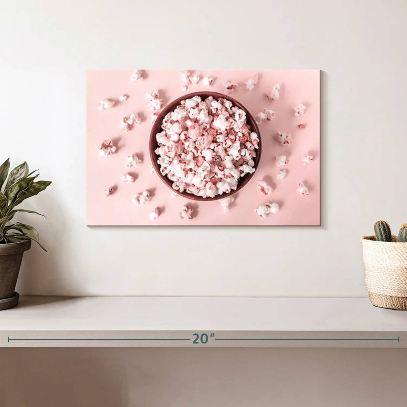 Yarlin Baby Pink Popcorn, 8" H x 12" W