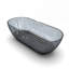 Baignoire de trempage autoportante 68,9 pouces