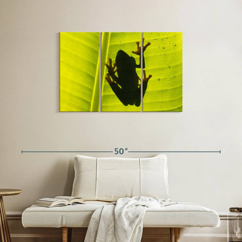 Frog On Leaf, 24" H x 38" W