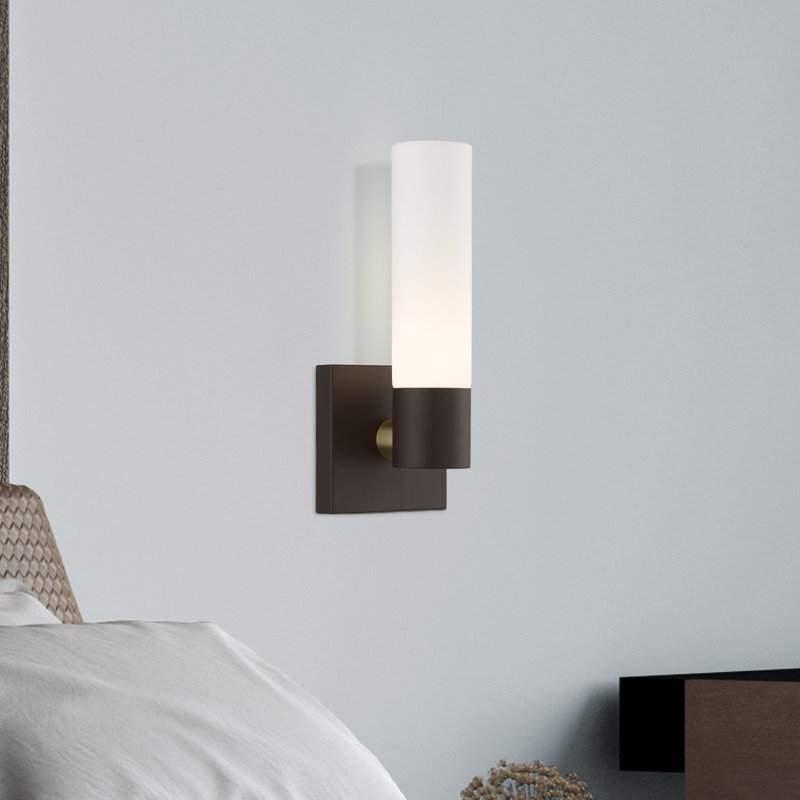 Fulton Steel Armed Sconce, Bronze
