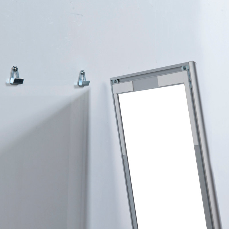 Medium Glossy White Dry Erase Board with Silver Aluminum Frame