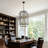 8-Light Black Geometric Cage Chandelier, Adjustable Height-1313856213
