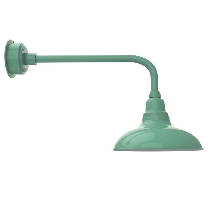 Luminaire de grange d’extérieur à del Idella, Jade, H 16 po x l 12 po x P 40 po