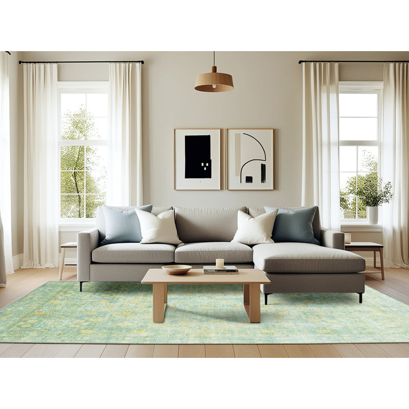 Abstract Indoor Rug, Rectangle 6' x 9'
