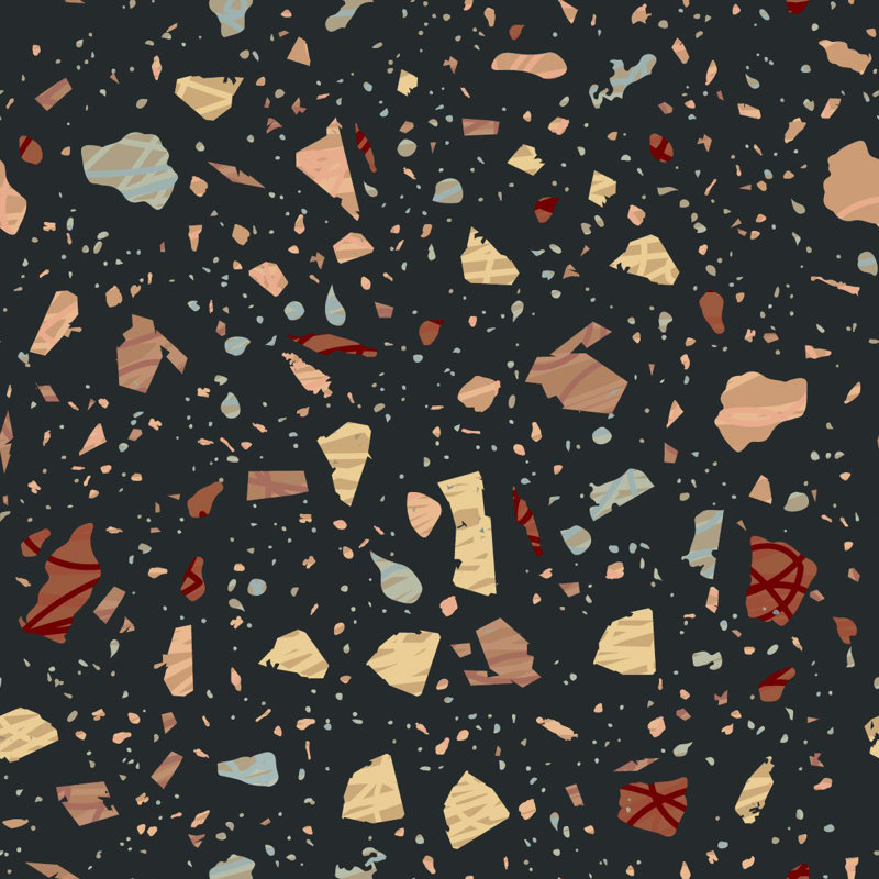 Panneau de papier peint Raian, L 18,75 po x l 25 po, Vinyle