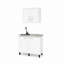 Ensemble d'armoires de cuisine en bois manufacturé moderne Alabama avec base d'évier et armoire murale, blanc-137605714