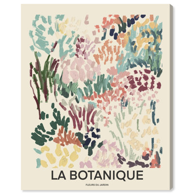 «Fleurs», affiche abstraite sur toile, plantes par Art Remedy