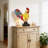 16" Vintage Tiffany Rooster Stained Glass Table Lamp (Bulb Included)
