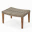 Fauteuil en bois et osier Hampton