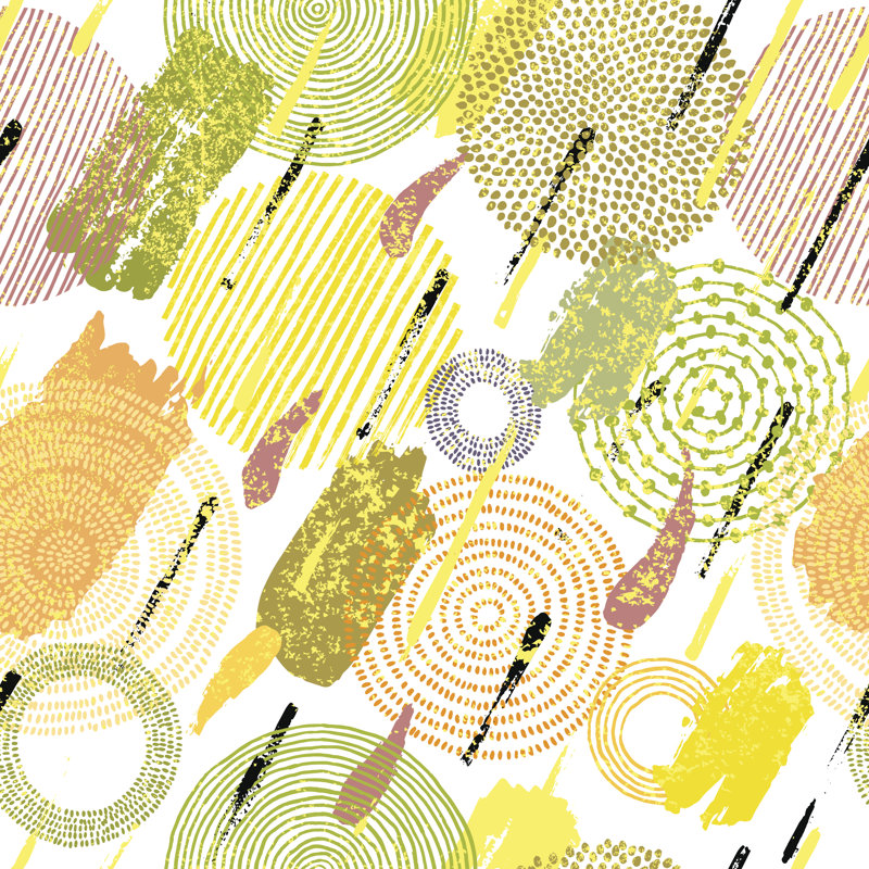 Abstract Seamless Pattern - Wrapped Canvas Print, 51cm H x 51cm W x 3.8cm D