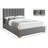 Pierce Solid Wood and Upholstered Platform Bed-67046645-67046653