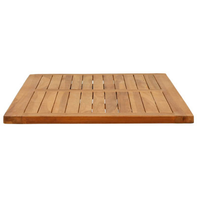 Table Top Natural Solid Teak Wood Modern Surface Dining Tabletop Home
