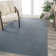 Twyla Classic Solid Low-Pile Machine-Washable Blue Rug