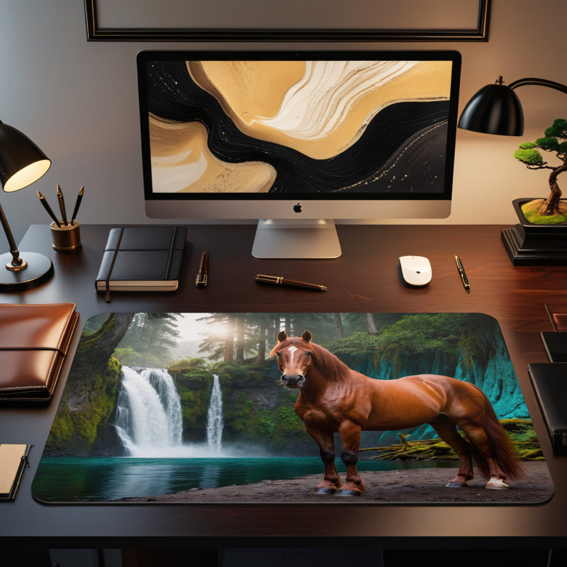 Polyester Desk Pad, 14.4x12.1