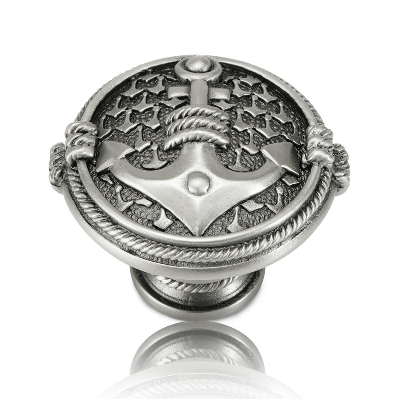 YACHT CLUB ANCHOR KNOB, Silver