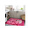 Northern Collection Pink Lion Patterned Woven Base Decorative Rug