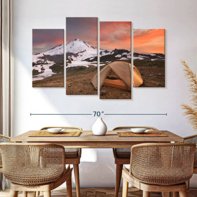 Alvord Tent Near Snowy Mountain