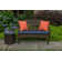 Casual Cushion Solid Sunbrella Fabric Indoor/Outdoor Wicker Bench Cushion