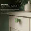Bouton d'armoire carré ROUS Hardware Art Deco, aluminium massif, finition mate, olive (vert) 1 point-111514409