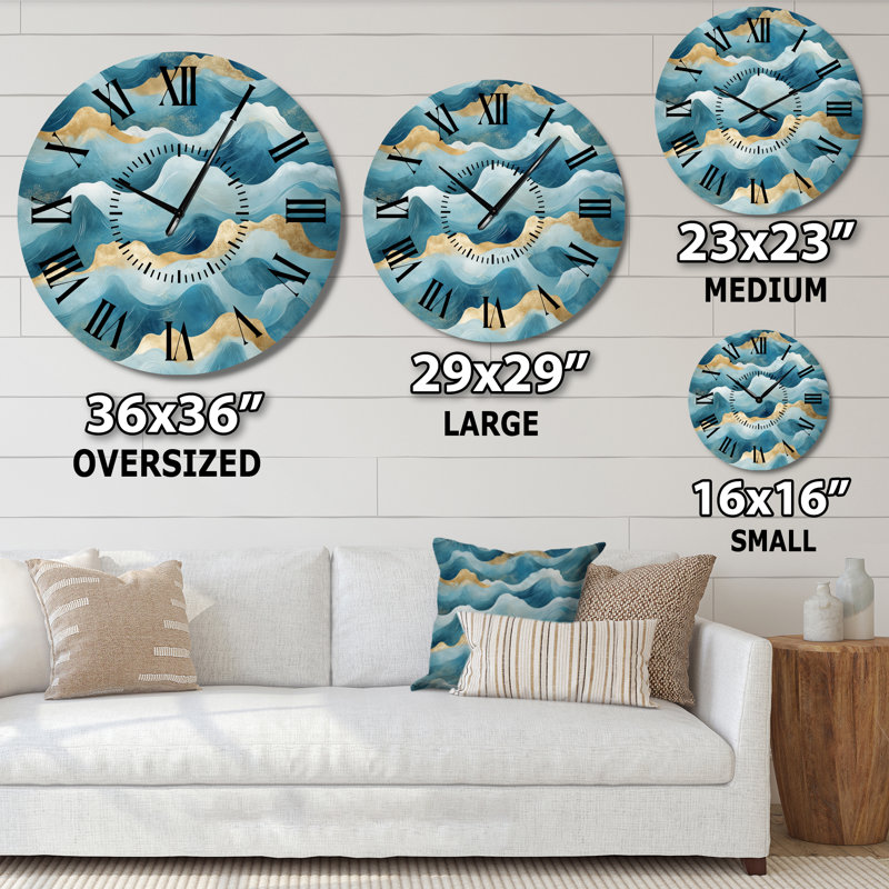 Horloge murale Ocean, Surdimensionné