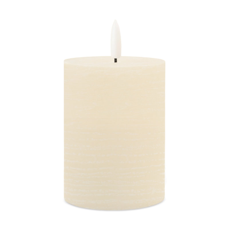Bougie pilier ivoire FIA Wick, Pilier 4 po x 3 po